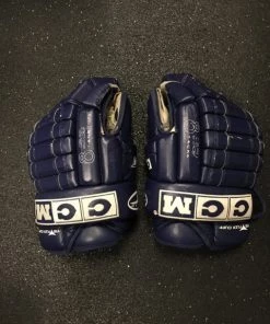 ELEVATESPORTING Used CCM Tacks 852 Navy/White Sr Size 15" Hockey Gloves