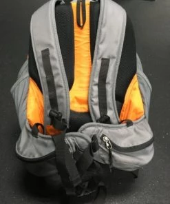 ELEVATESPORTING Upper Park Grey/Orange Used Disc Golf Backpack Disc Golf Bags & Carts