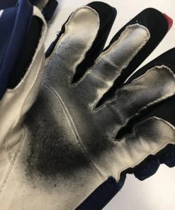 ELEVATESPORTING Used Warrior Alpha FR Pro Red/White/Blue Sr Size 14