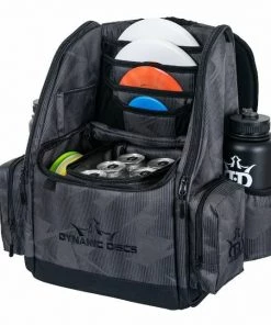 ELEVATESPORTING Disc Golf Bags & Carts Dynamic Discs Black Commander 18.75" X 13.25" X 9.5" New Disc Golf Backpack