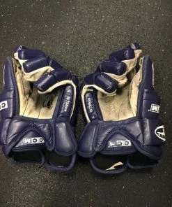ELEVATESPORTING Used CCM Tacks 852 Navy/White Sr Size 15" Hockey Gloves