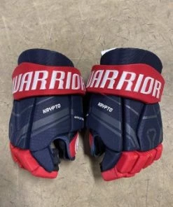 ELEVATESPORTING Warrior QRE Krypto Pro Navy/Red/White Size 11" New Hockey Gloves