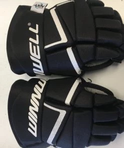 ELEVATESPORTING Winnwell Used AMP 500 Black Size 12" Hockey Gloves