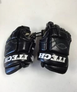 ELEVATESPORTING Itech HG 4500 Black JR Size 10" Used Hockey Gloves