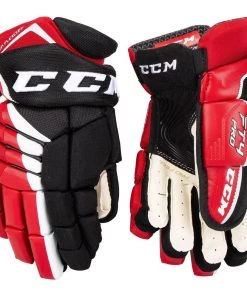 ELEVATESPORTING CCM Jetspeed FT4 Pro Black/Red/White New Sr Size 14" Hockey Gloves