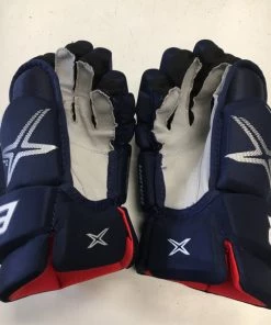 ELEVATESPORTING Bauer Slightly Used XShift Pro Navy Sr Size 14" Hockey Gloves