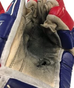 ELEVATESPORTING Mission M-1 Blue/Red/White Size 14" Used Hockey Gloves 7 ELEVATESPORTING Mission M-1 Blue/Red/White Size 14