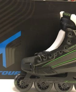 ELEVATESPORTING Inline Skates Tour Code 9 Sr Size 5 Slightly Used Roller Hockey Skates