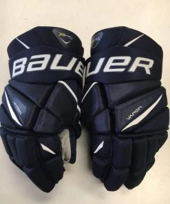 ELEVATESPORTING Bauer Slightly Used XShift Pro Navy Sr Size 14" Hockey Gloves