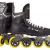 ELEVATESPORTING CCM Super Tacks 9350R Black/Yellow Sr. Size 9 New Roller Hockey Skates