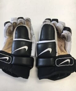 ELEVATESPORTING Used Nike Black/White JR Size 10"/11" Hockey Gloves