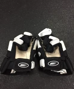 ELEVATESPORTING Bauer Impact Black/White Used Youth Size 9" Hockey Gloves